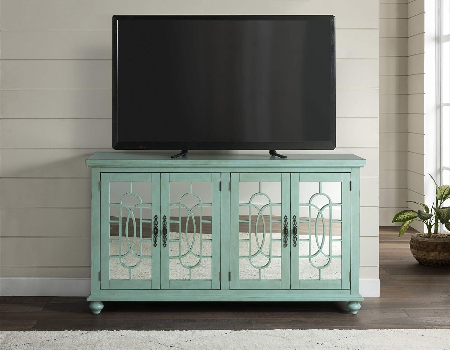 Martin Svensson Home Orleans 63" TV Stand Mint Green Finish