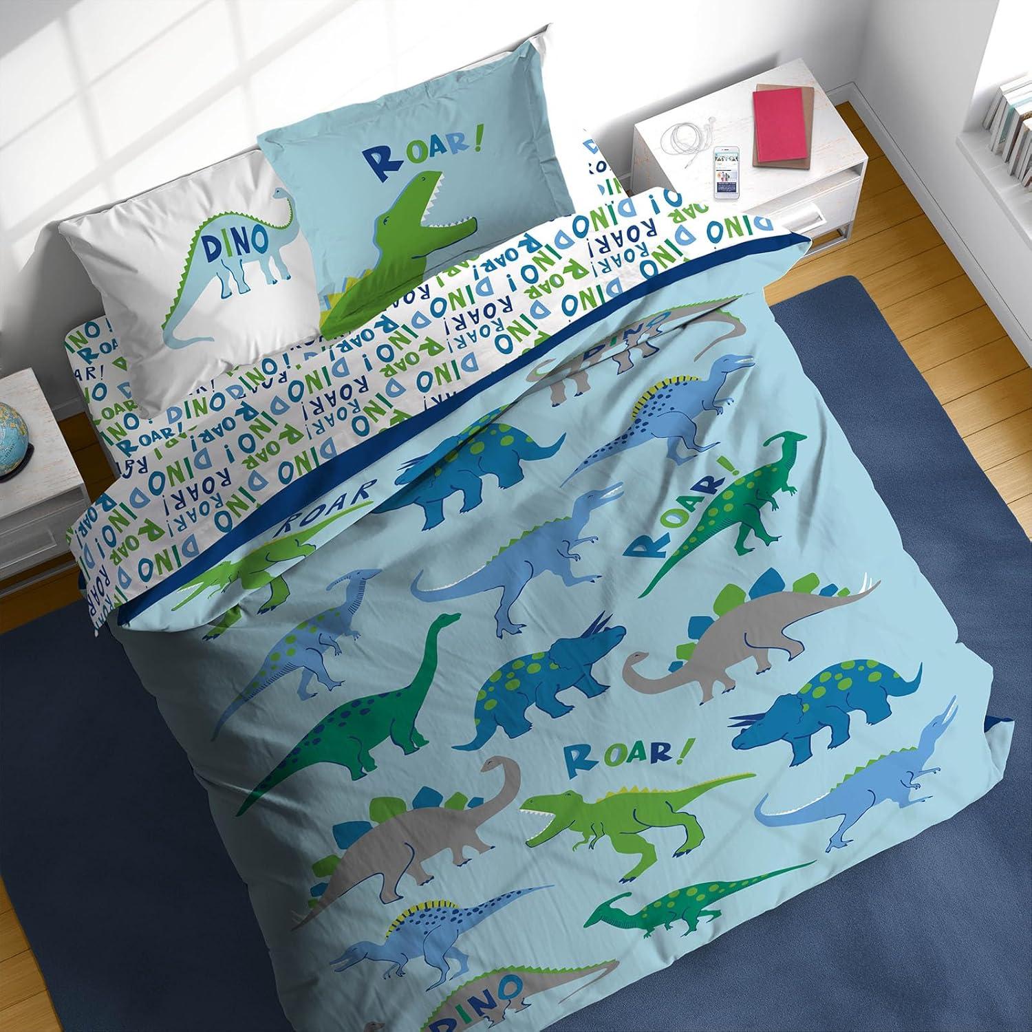 Sunny Side Up Dino Roar Bed Set