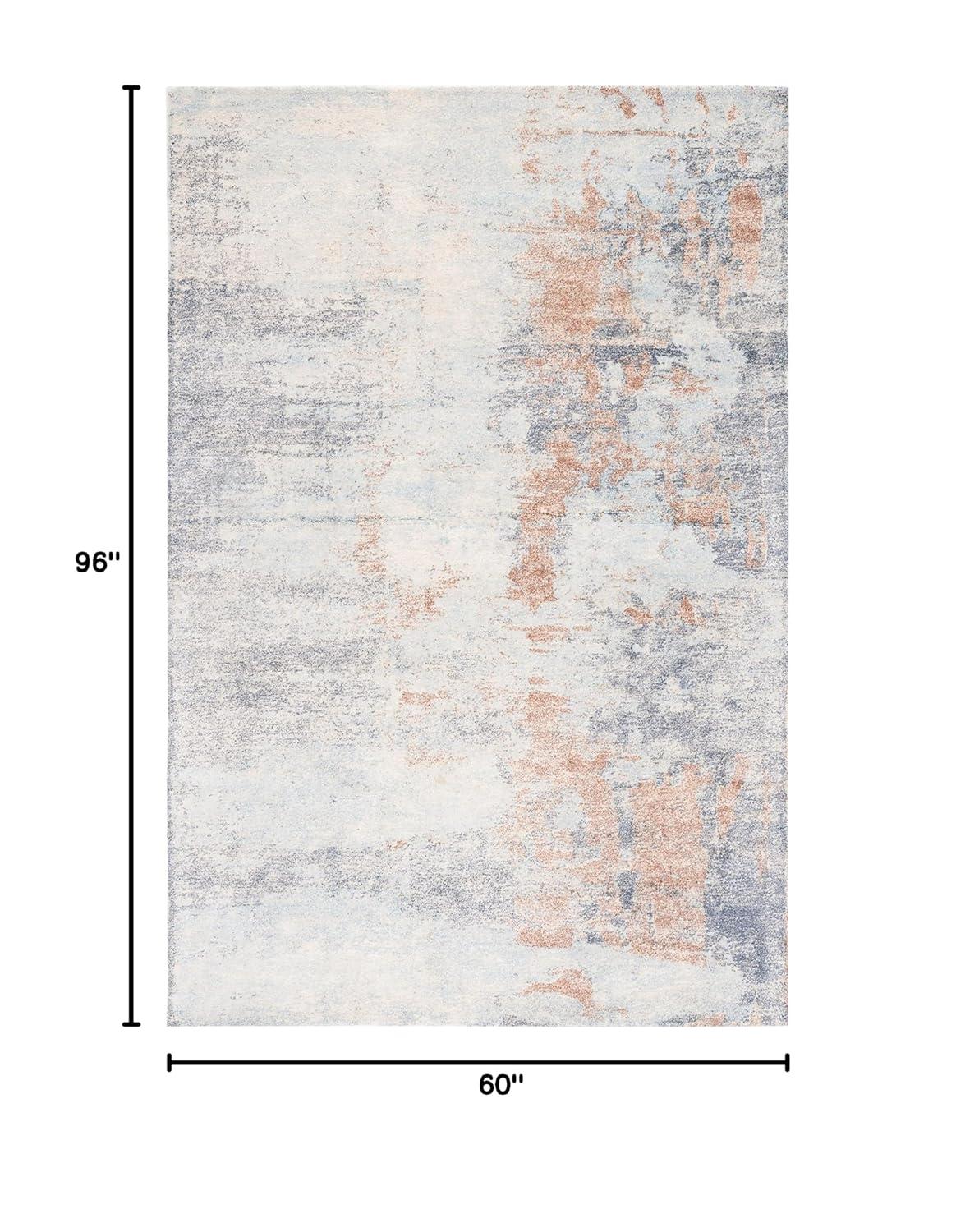 Restoration Vintage RVT113 Hand Tufted Area Rug - Blue/Brown - 5'x8' - Safavieh.