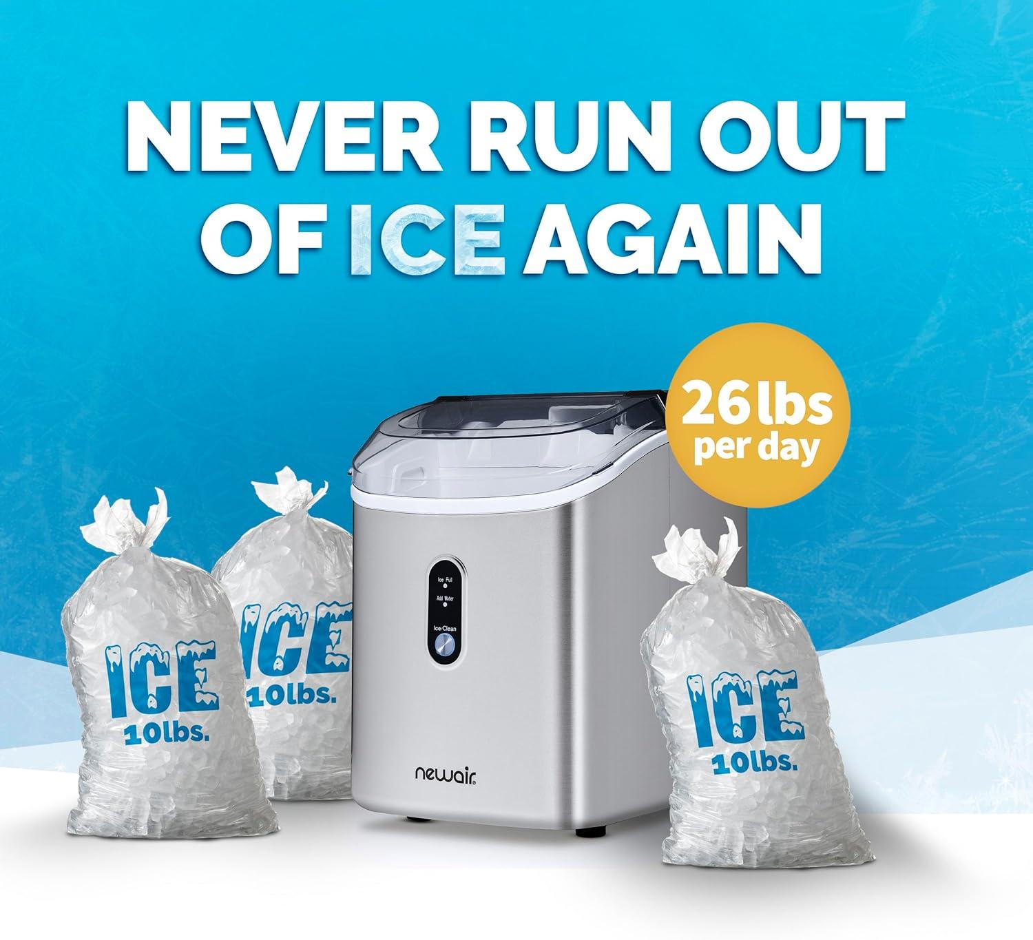 Newair 26 Lb. Daily Production Nugget Ice Portable Ice Maker