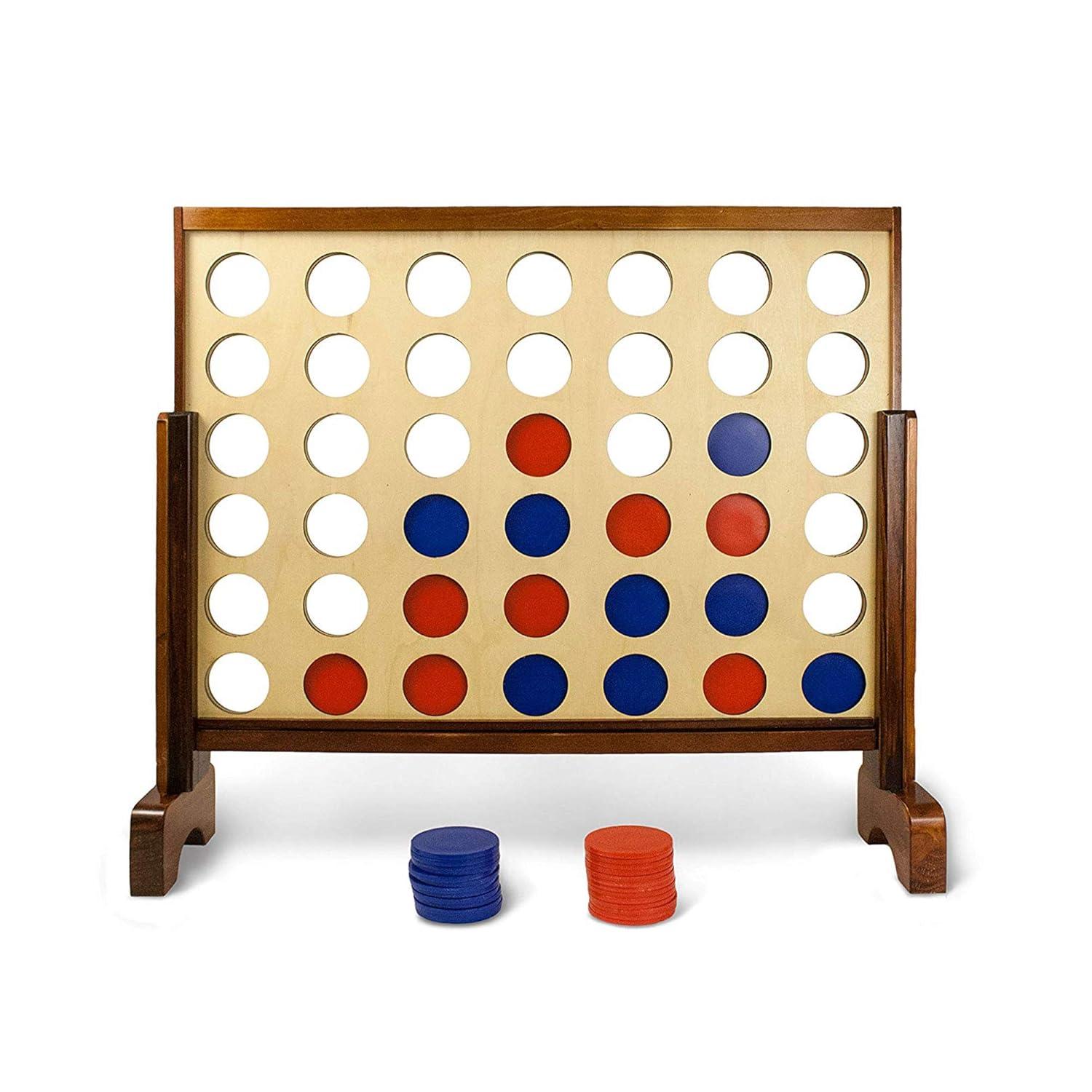 Yard Games Giant Four In A Row Game Set with Carrying Case & Reviews | Wayfair