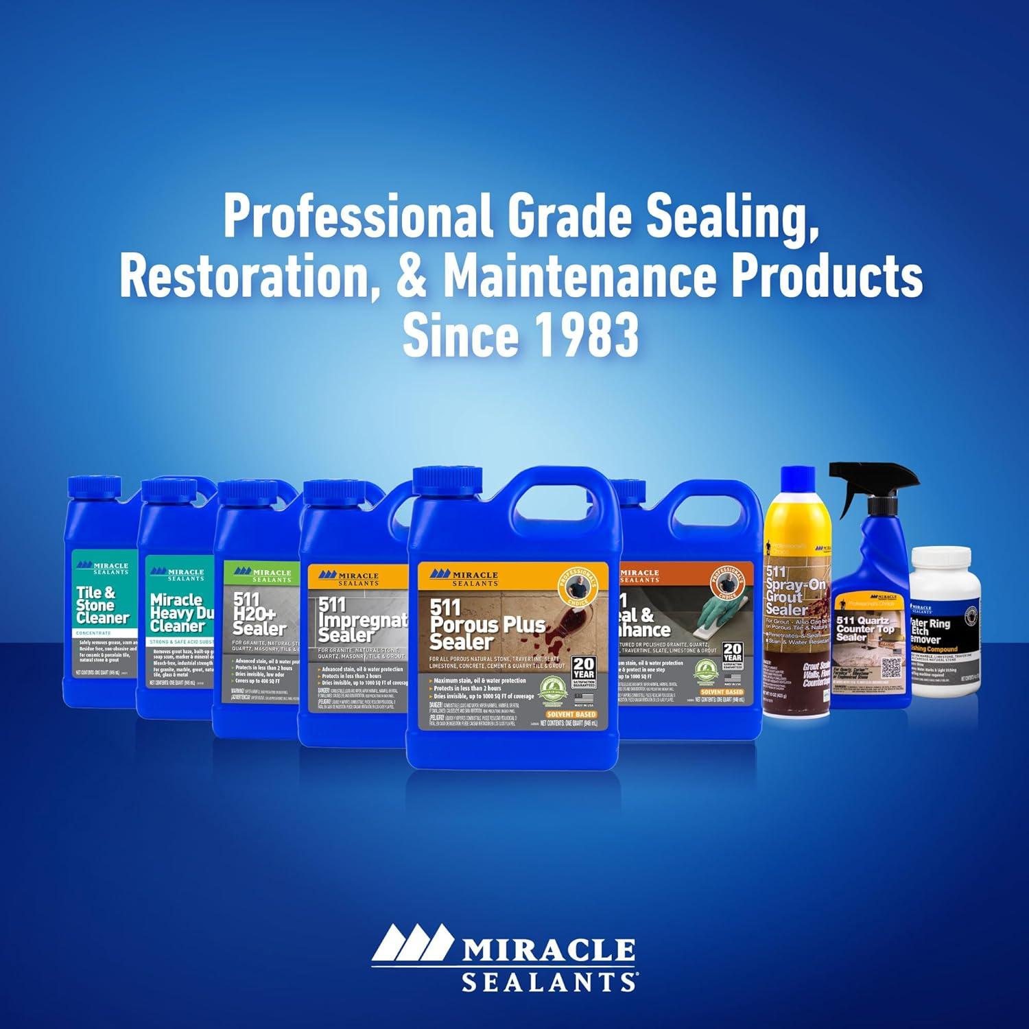 Miracle Sealants 511 Spray-On Grout Sealer, 15oz, Aerosol