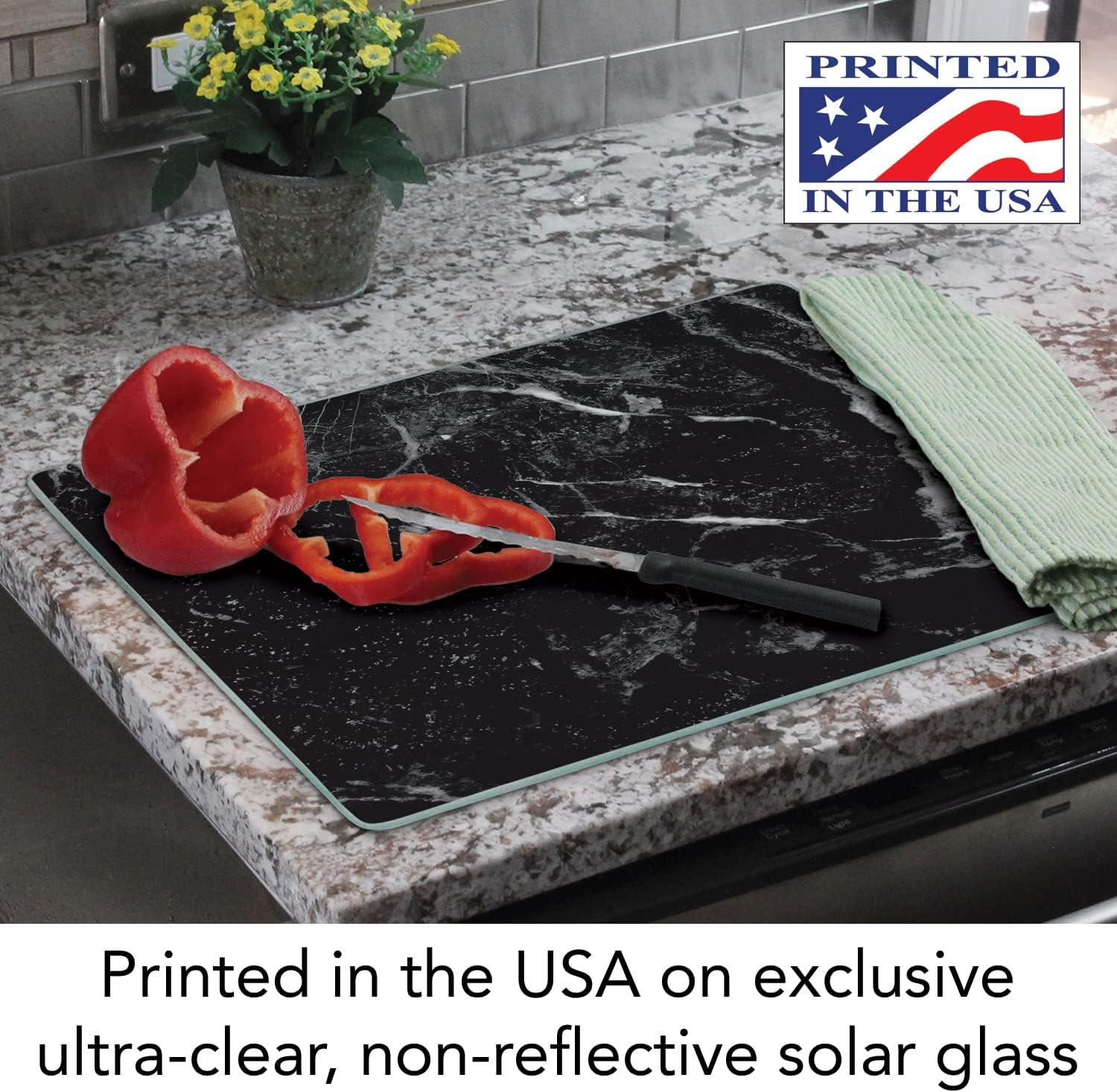 CounterArt Tempered Glass Marble Cutting Board