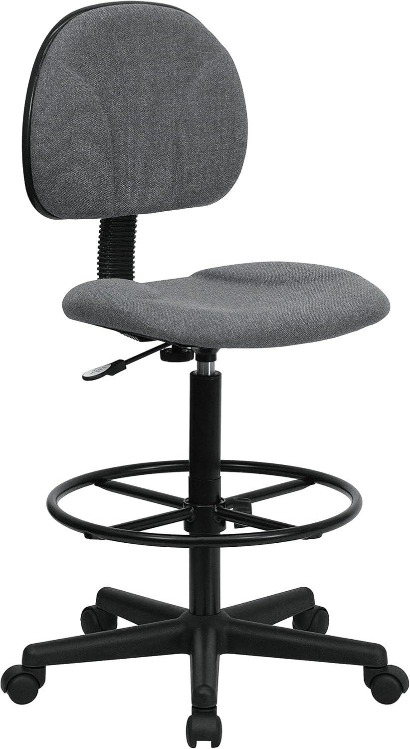 Flash Furniture Gray Fabric Drafting Chair (Cylinders: 22.5''-27''H or 26''-30.5''H)