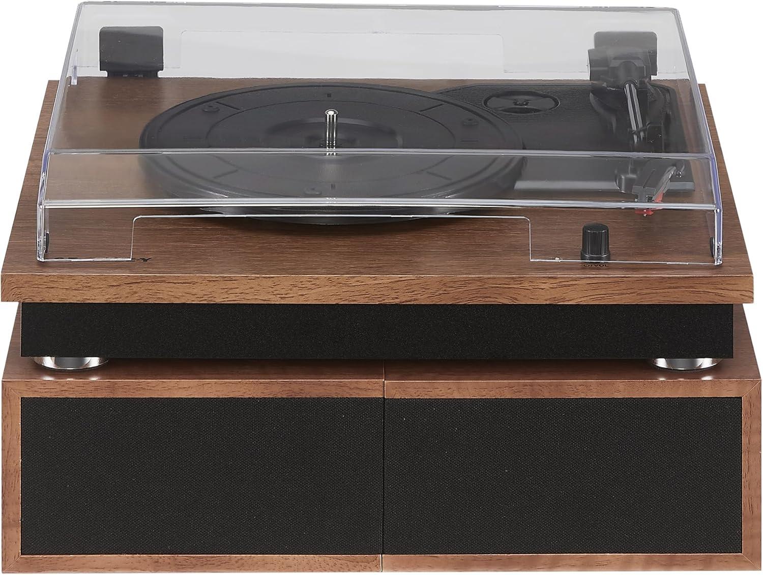 Crosley Riff Bluetooth Vinyl Record Player with Speakers, 3-Speed Turntable, 6 Modular Layouts