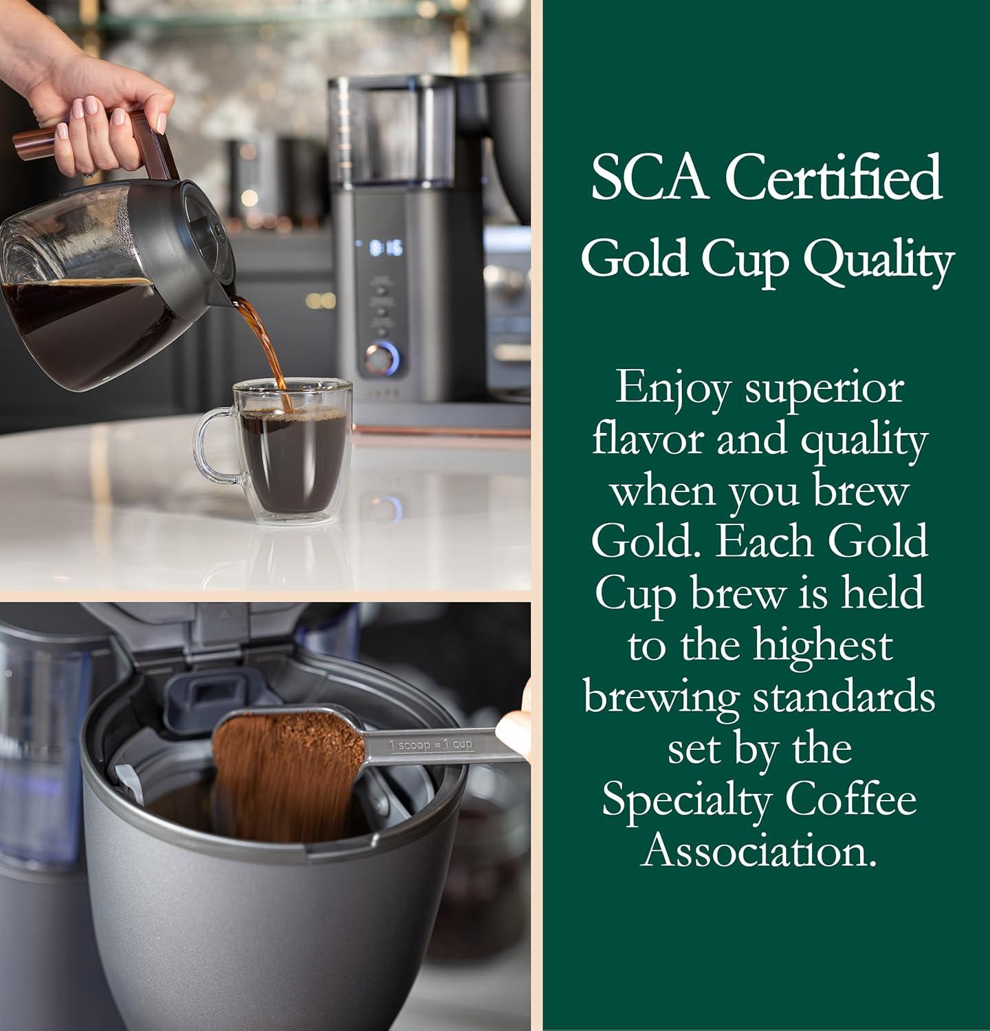 Café ™ Matte Black 10-Cup Drip Coffee Maker with Glass Carafe