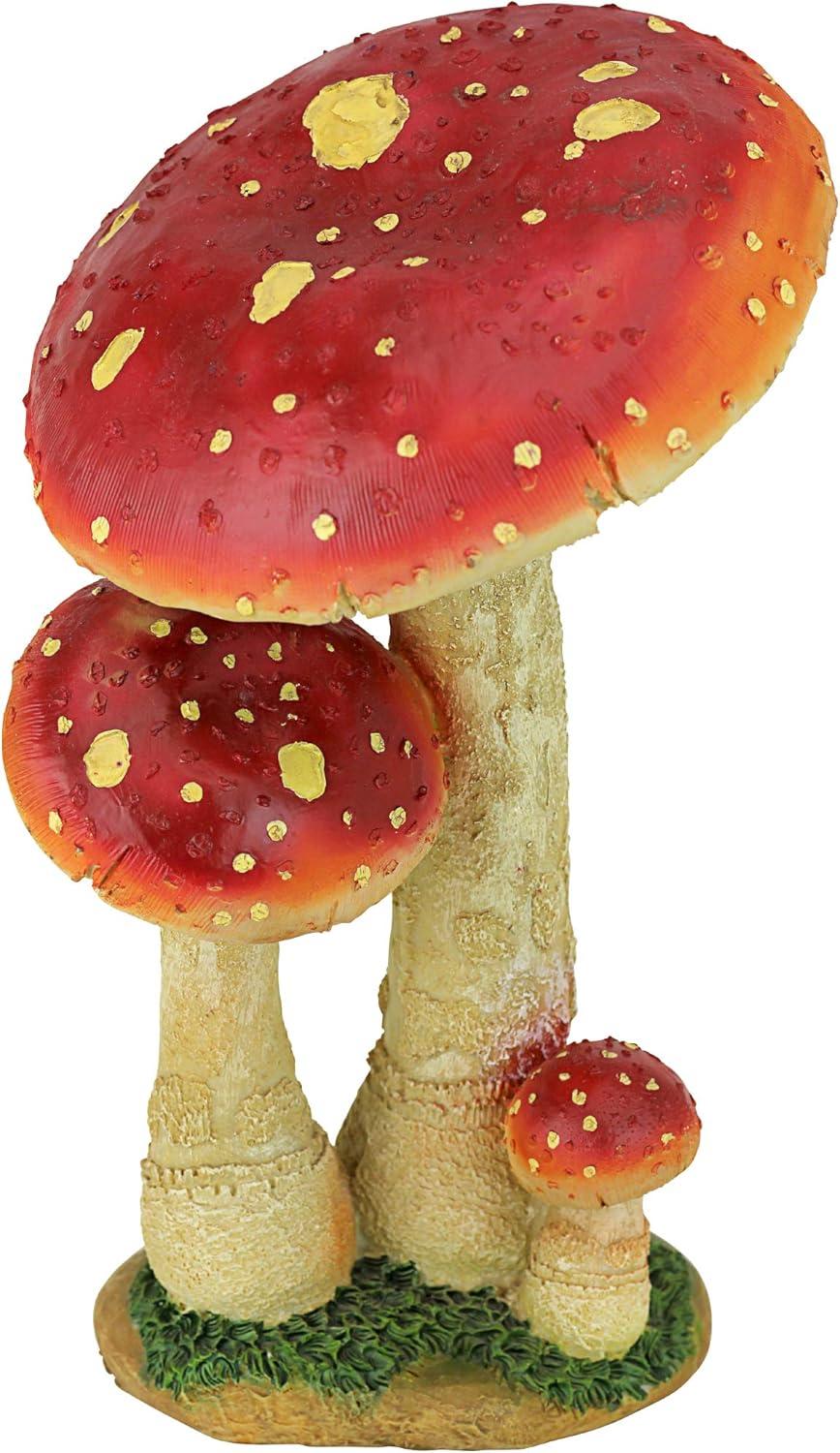 Mystic Forest Red Mushroom Statue