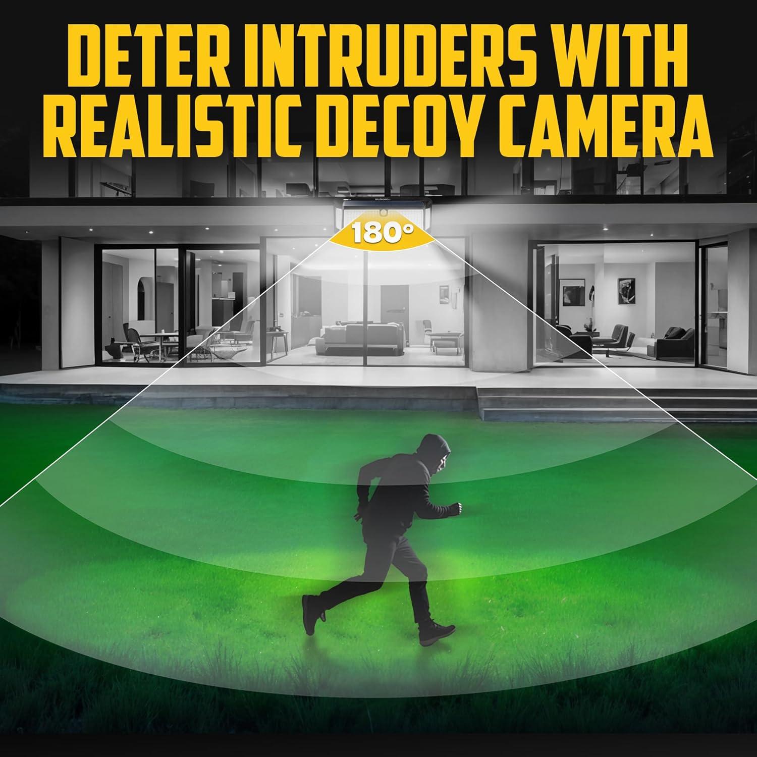 Bell + Howell Bionic Wall Light XL Pro – 1000 Lumens Solar Powered Motion Activated Outdoor LED Light