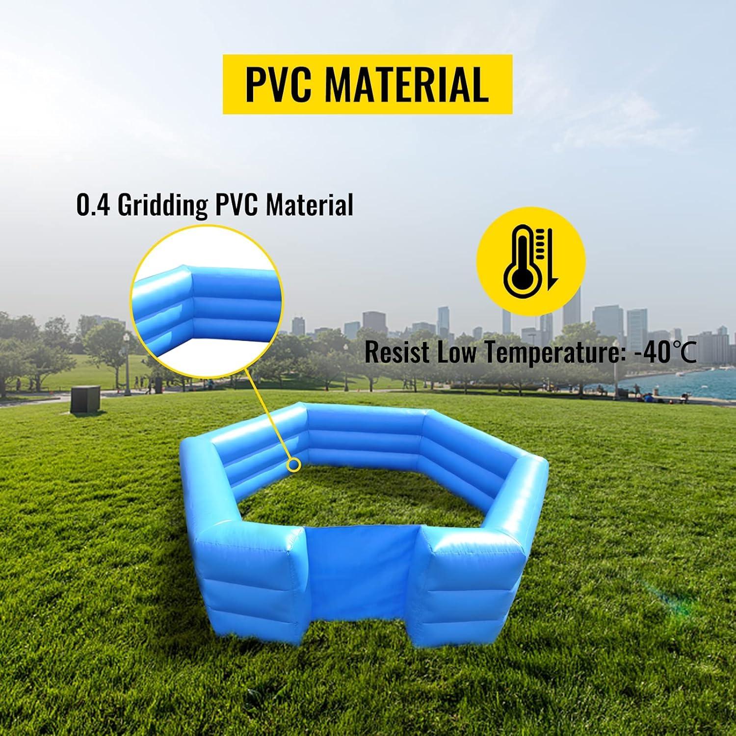 VEVOR Gaga Ball Pit Inflatable, 20 ft Gagaball Court with Electric Air Pump, Inflates in Under 3 Minutes for Outdoor Indoor School Family Activity
