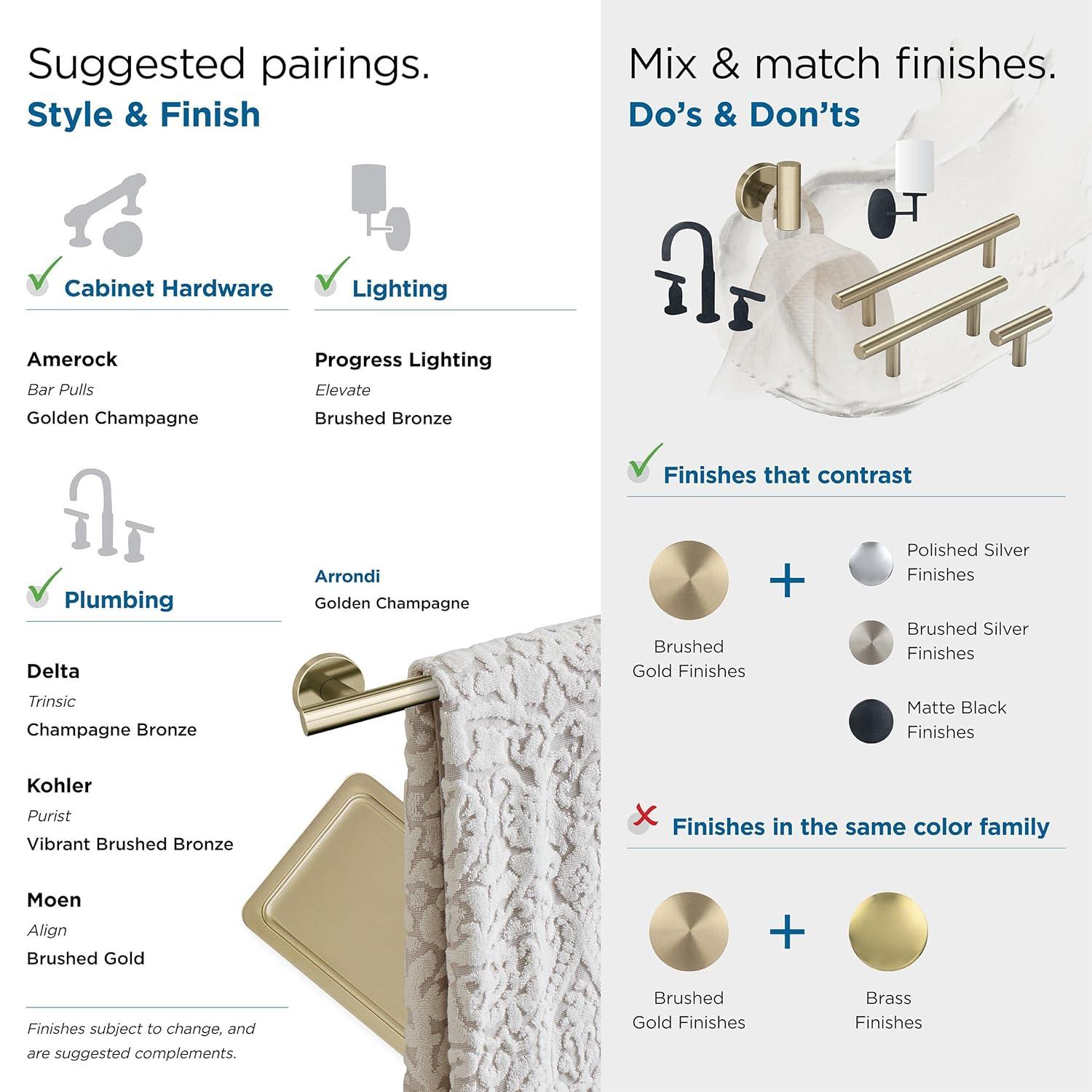 Arrondi™ 27" Wall Mounted Towel Bar