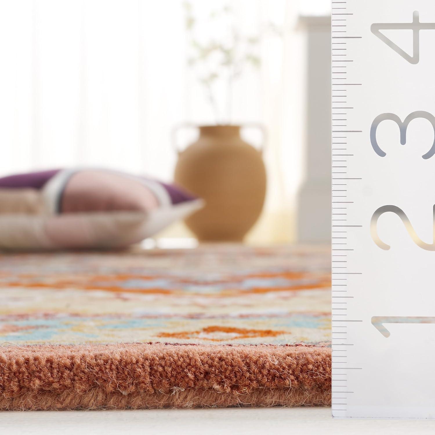 Heritage HG625 Handmade Area Rug - 5'x8' - Red/Pink - Safavieh