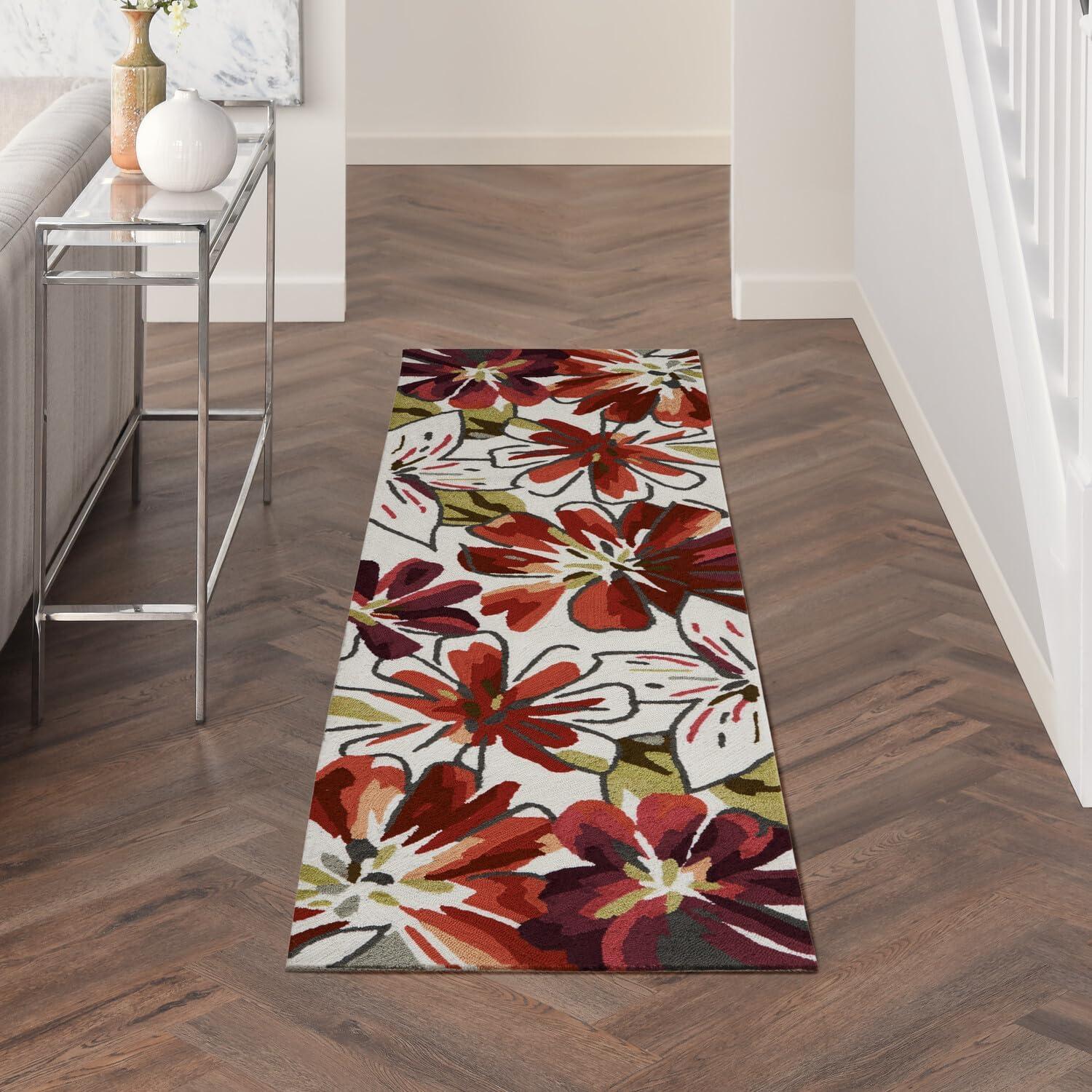 Nourison Fantasy Ivory Area Rug FA16 2'3" x 8'