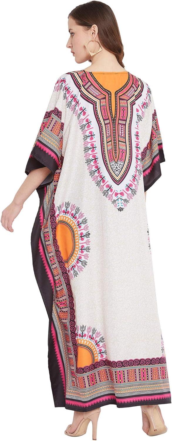 Oussum Women Plus Size Kaftan Maxi Dress Kimono Sleeve Caftan Party wear Casual Dresses Online