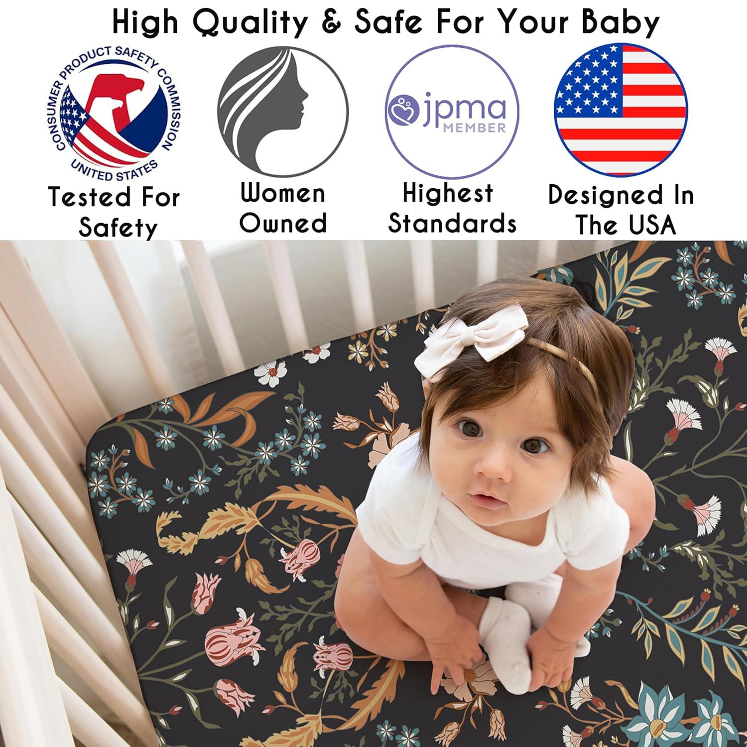 Sweet Jojo Designs Boho Floral Wildflower Fitted Crib Sheet by Sweet Jojo Designs