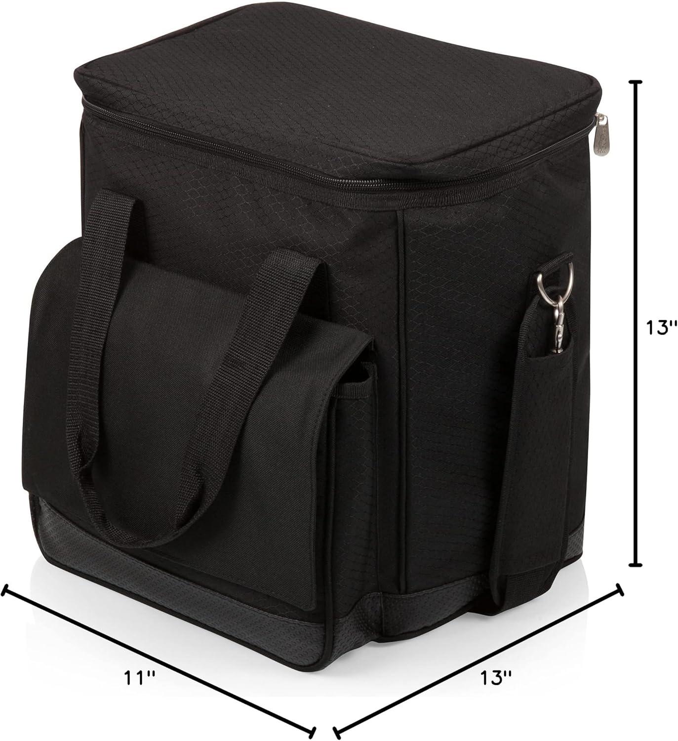 LEGACY Cellar 6-Bottle Wine Carrier & Cooler Tote - Insulated Traveling Portable Wine Bag Platinum