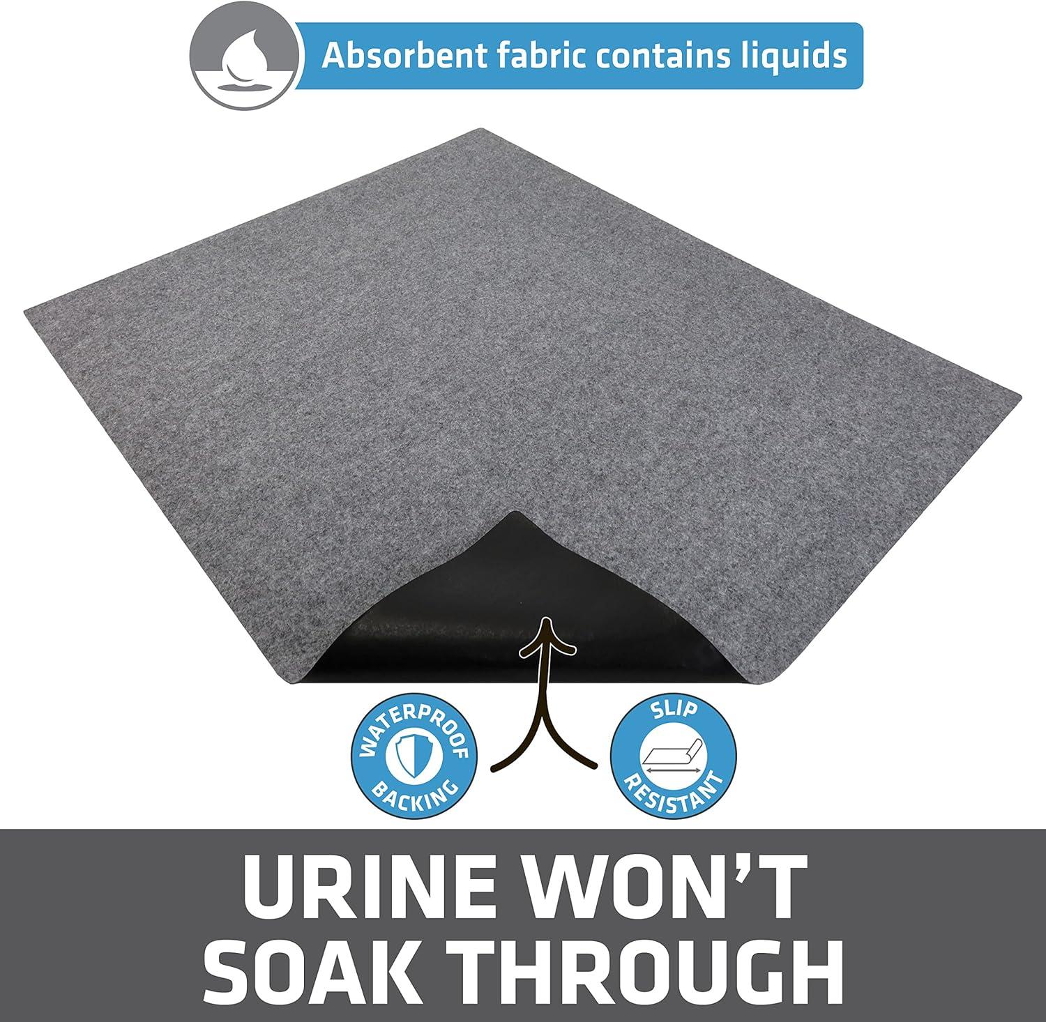 Drymate XL Cat Litter Mat for Litter Box, Protective & Decorative - Absorbent, Waterproof, Machine Washable