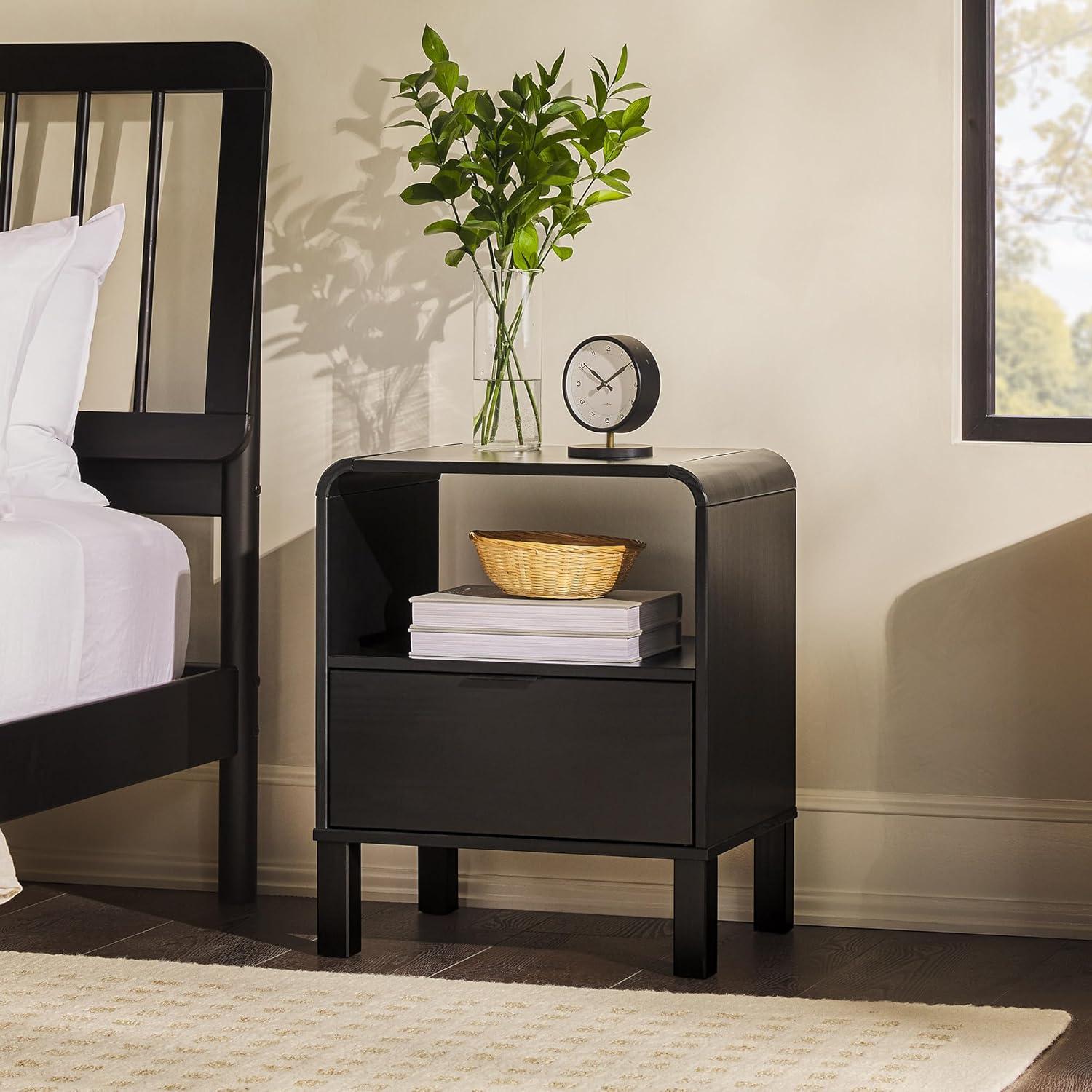 Lark Manor™ Asho 1-Drawer Solid Wood Nightstand