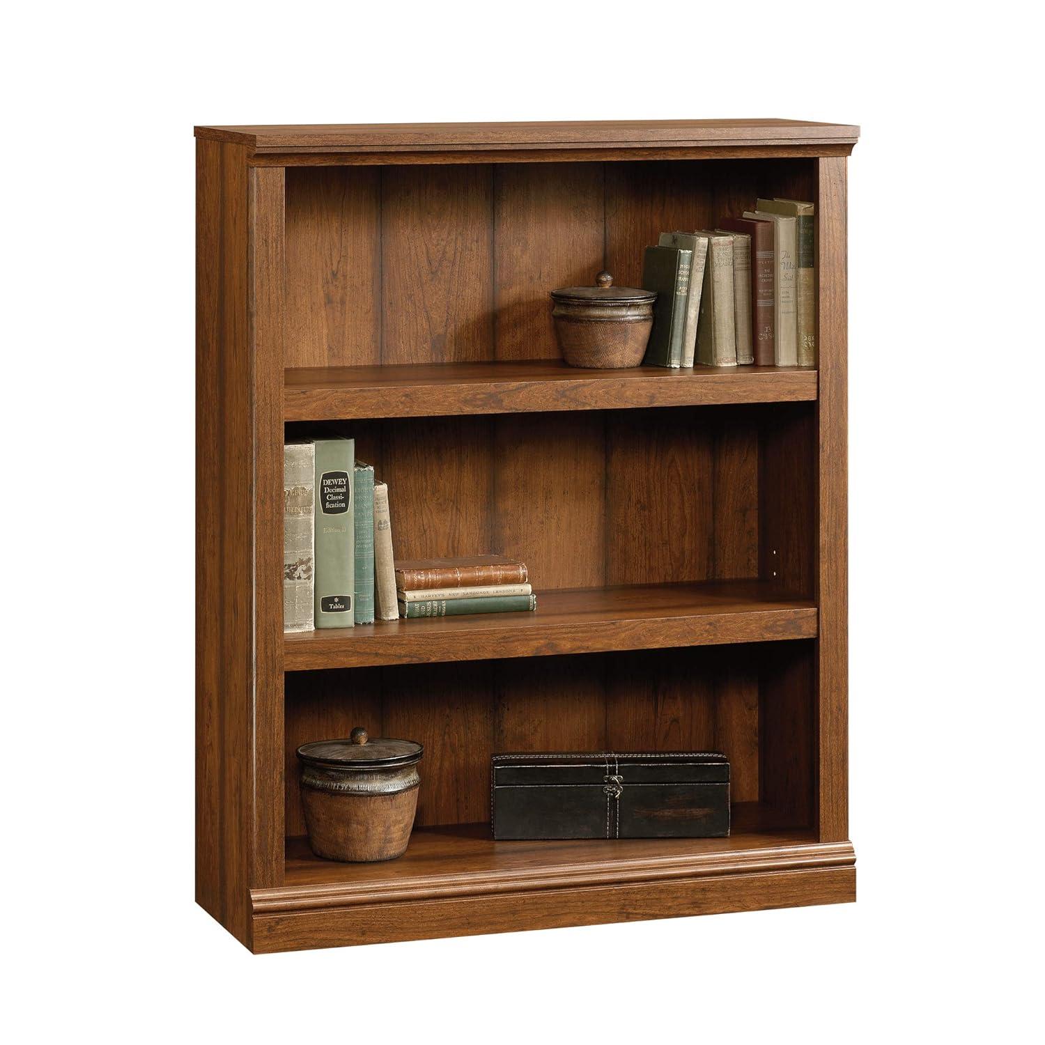 Sauder Select 3 Shelf Bookcase, Washington Cherry Finish