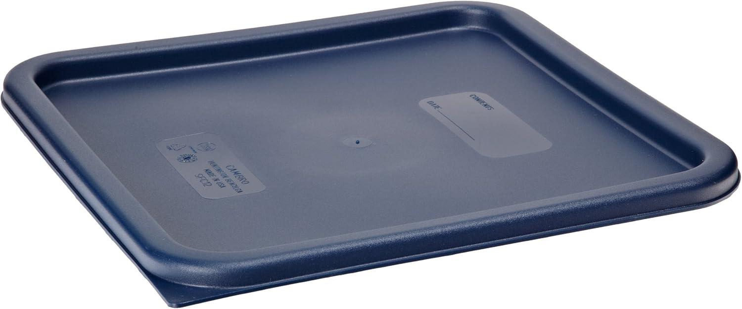 Cambro SFC12453 CamSquares Lid for 12, 18 & 22-Quart Food Storage Containers, Polyethylene, Midnight Blue, NSF