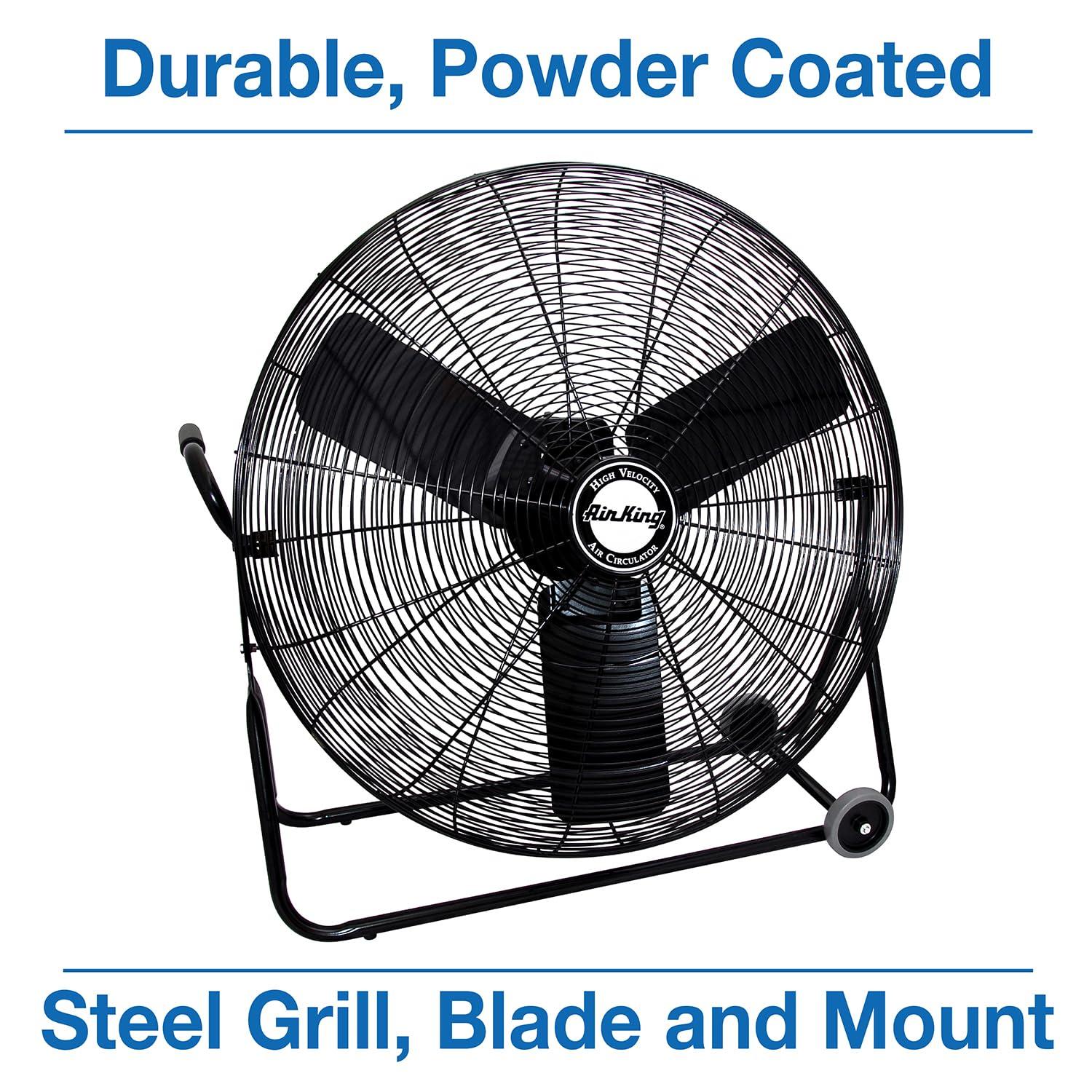 Air King Air King 3-Speed Indoor Industrial Open Motor Pivoting Floor Fan