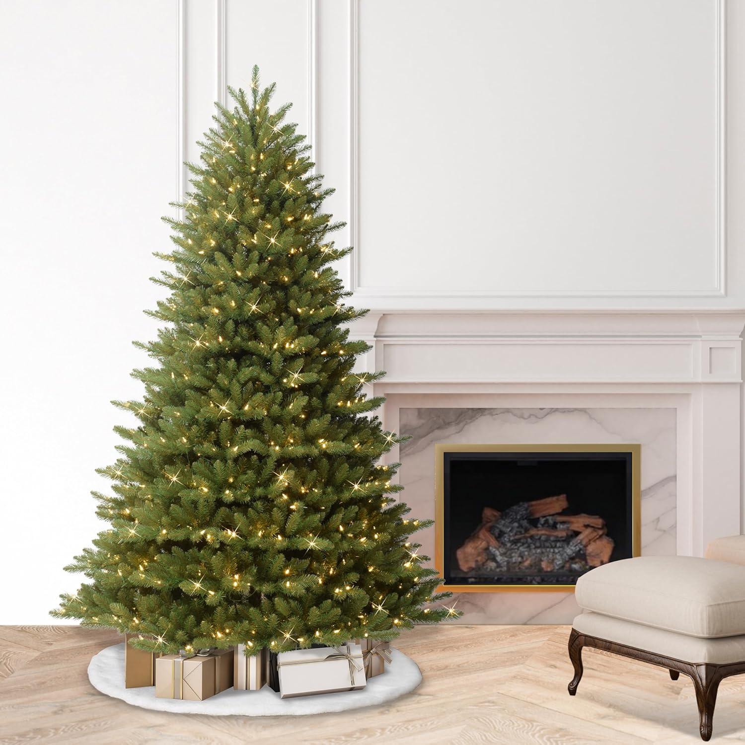 Puleo International 7.5 Pre-Lit Fraser Fir Artificial Christmas Tree with 750 Clear UL-listed Lights
