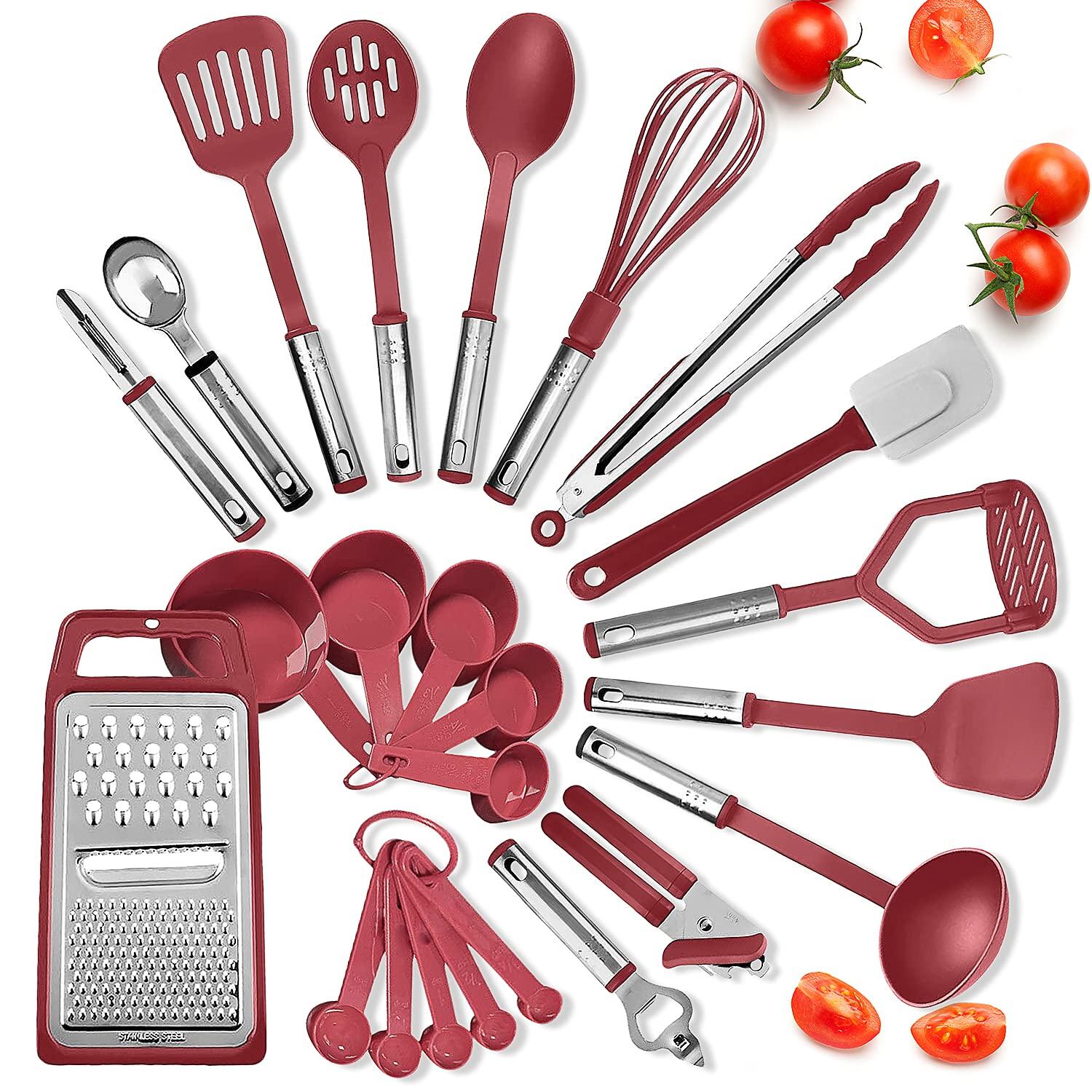 Joytable Joytable 15 Piece Bakeware Set + 24 Piece Utensil Set - Stainless Steel, Non-Stick, Dishwasher Safe, And Heat Resistant