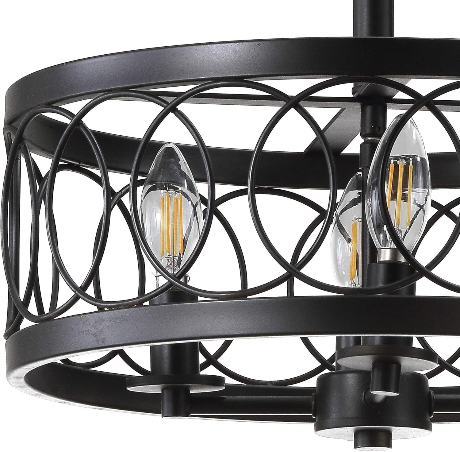 JONATHAN Y Sylvain Metal LED Semi-Flush Mount