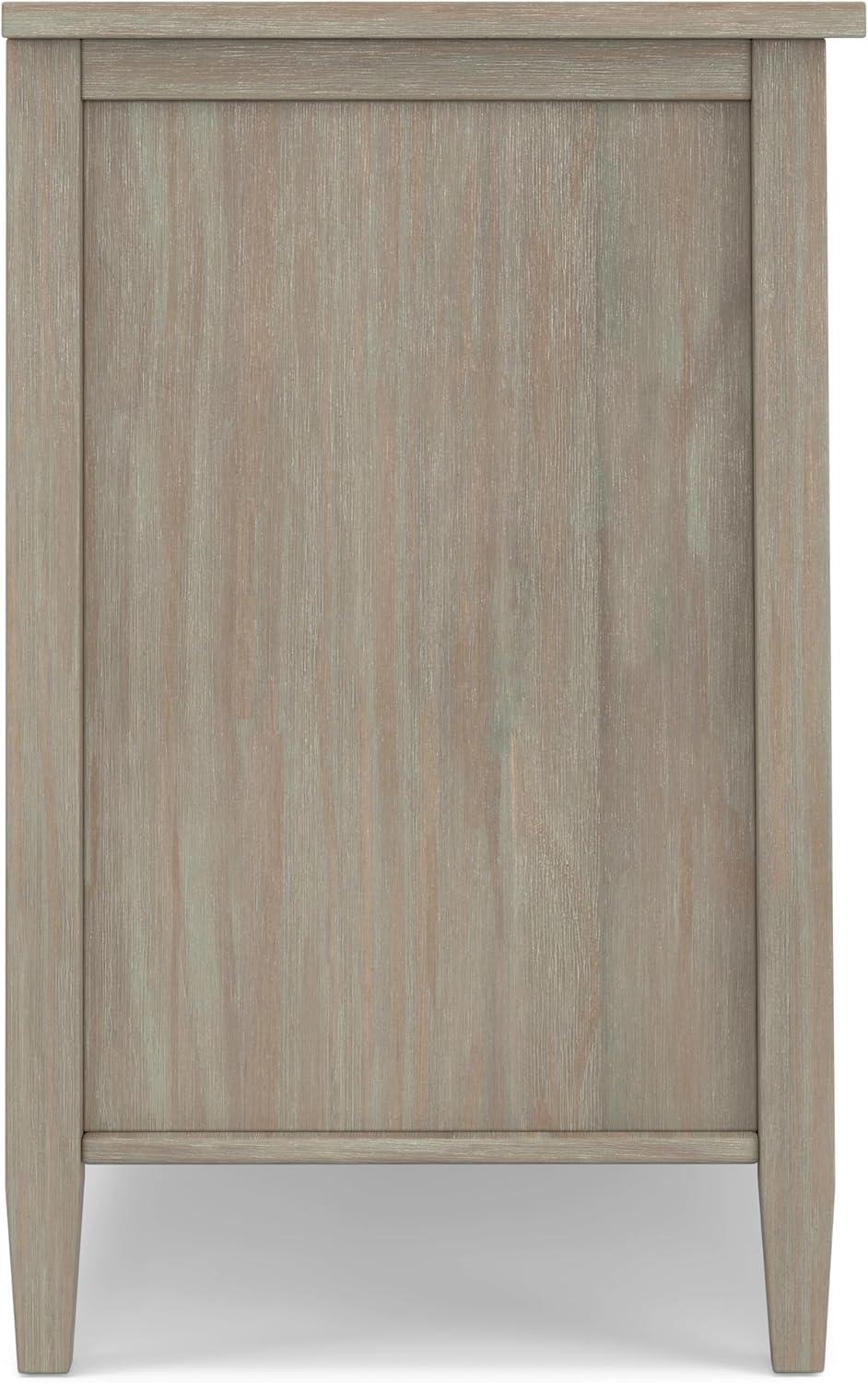 Simpli Home Warm Shaker 47"W Solid Wood TV Stand for TVs up to 55" with 2 Storage Cabinets and 2 Drawers