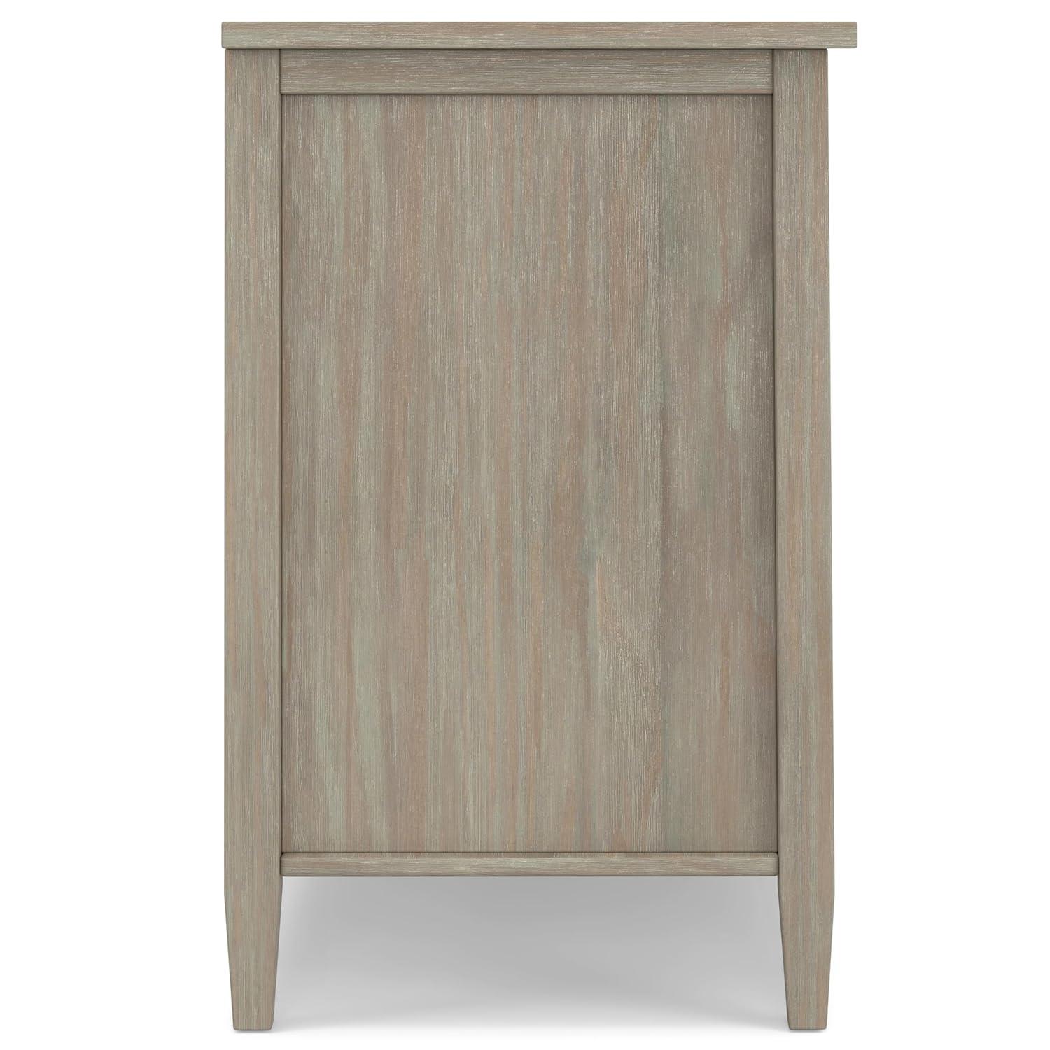 Simpli Home Warm Shaker 47"W Solid Wood TV Stand for TVs up to 55" with 2 Storage Cabinets and 2 Drawers