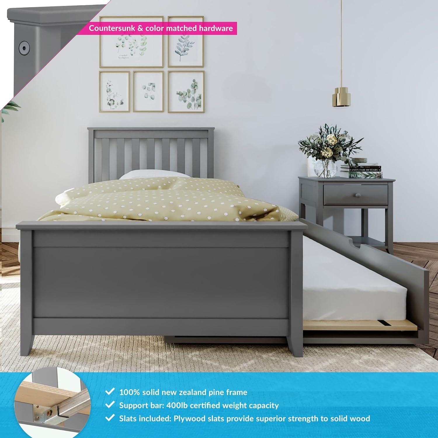 Max & Lily Twin-Size Bed with Trundle