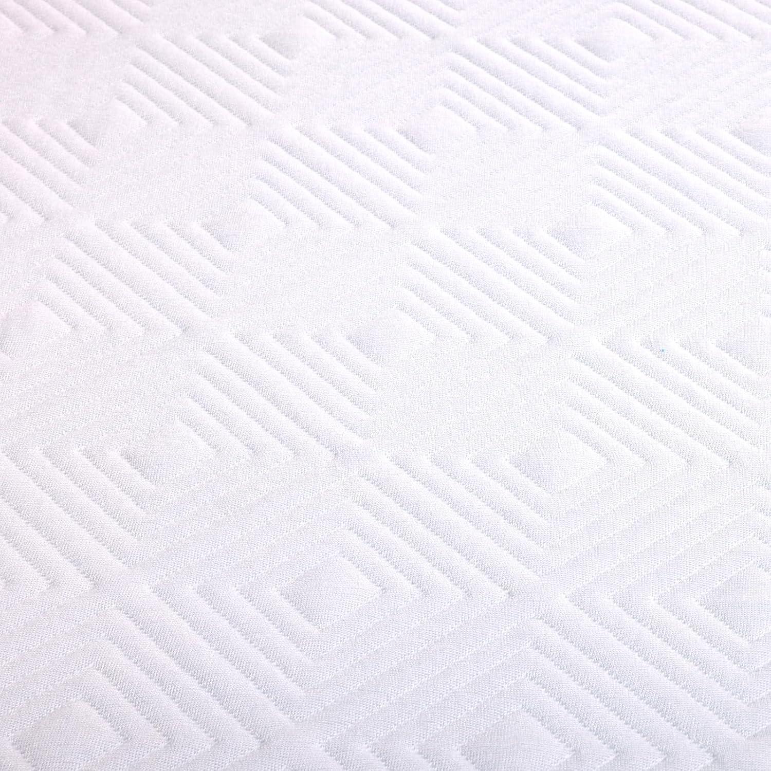 3 Inch Queen Memory Foam Mattress Topper, Bamboo Fiber Washable Cover, Gel Mattress Topper Pressure Relief Bed Topper, Adjustable Corner Straps, CertiPUR-US Certified