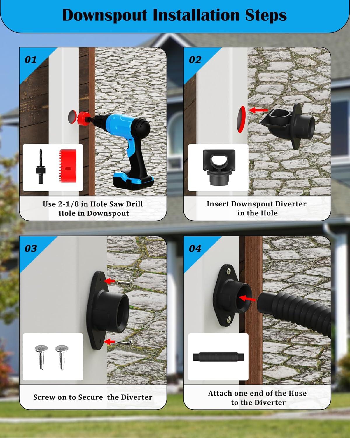 Good Ideas Rain Wizard FlexiFit Diverter System & Reviews | Wayfair