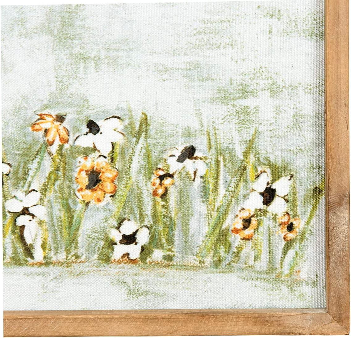 Creative Co-Op Donkey Wall Décor in Wood Frame