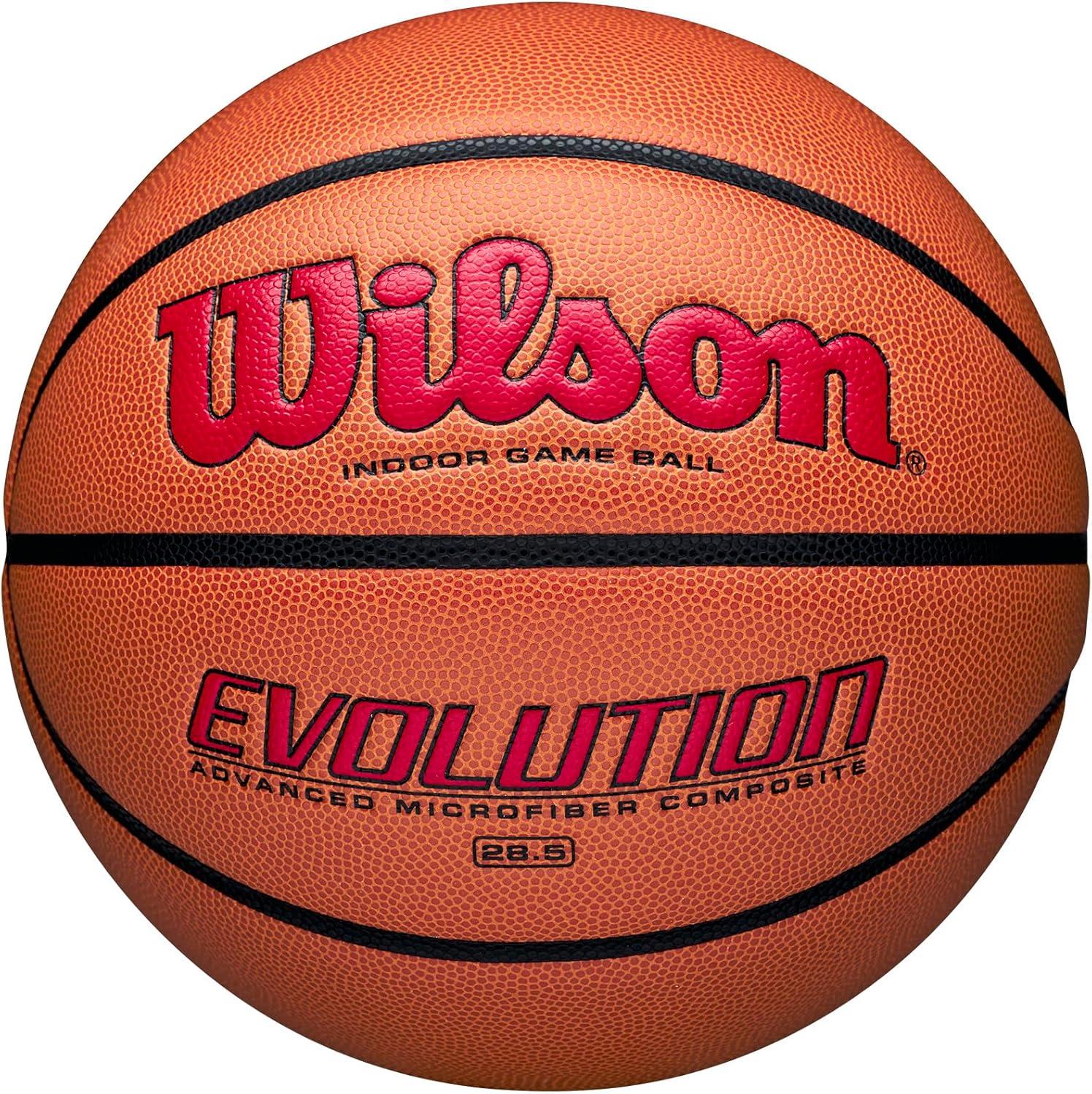 Wilson 28.5'' Evolution Game Basketball - Scarlet