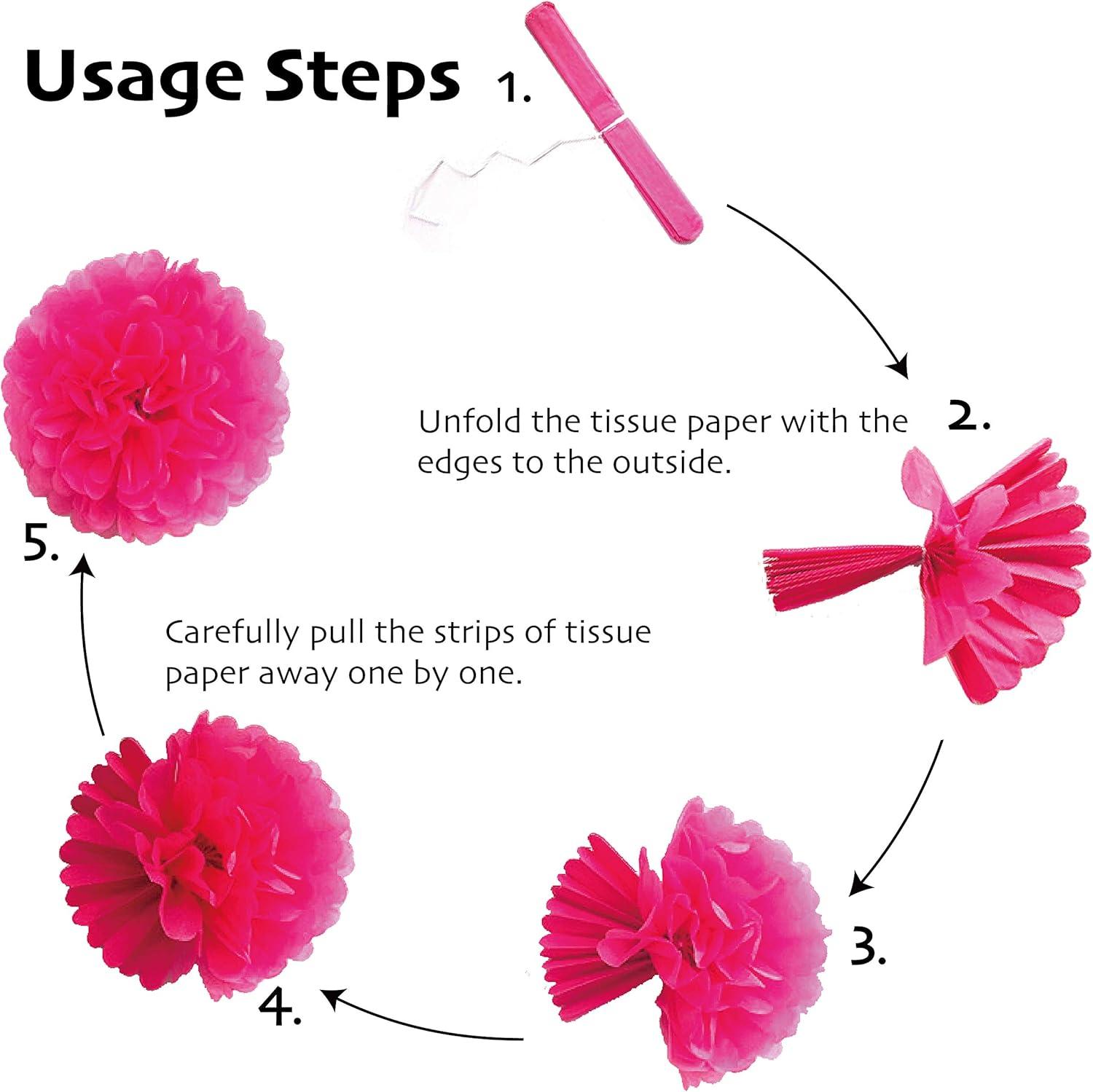 Fiesta Paper Fan Party Decorations Set, 24pcs Colorful Paper Fans, Hollow Paper Fans, Tissue Paper Pom Poms, Honeycomb Balls, Dot Garland for Fiesta Party, Birthday Wedding or Mexican Party