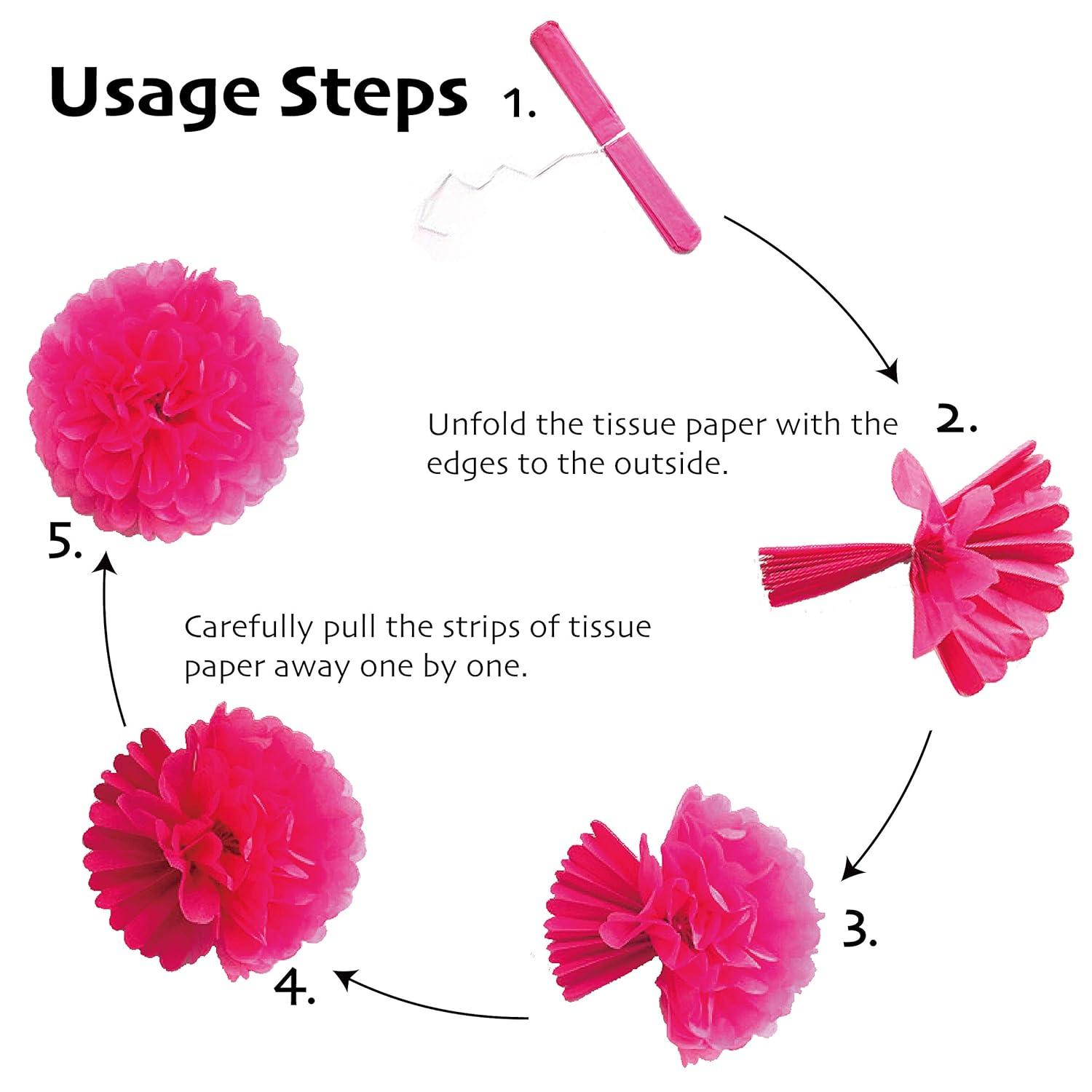 Fiesta Paper Fan Party Decorations Set, 24pcs Colorful Paper Fans, Hollow Paper Fans, Tissue Paper Pom Poms, Honeycomb Balls, Dot Garland for Fiesta Party, Birthday Wedding or Mexican Party