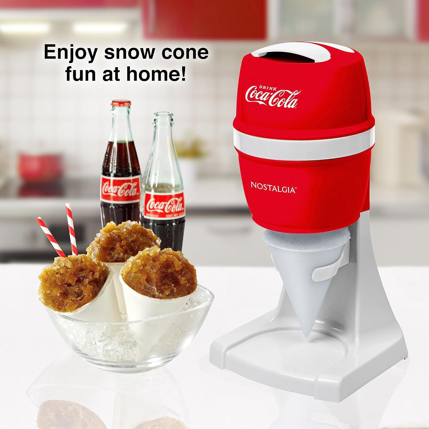 Coca-Cola CKESHVICE2CR Electric Shaved Ice & Snow Cone Maker