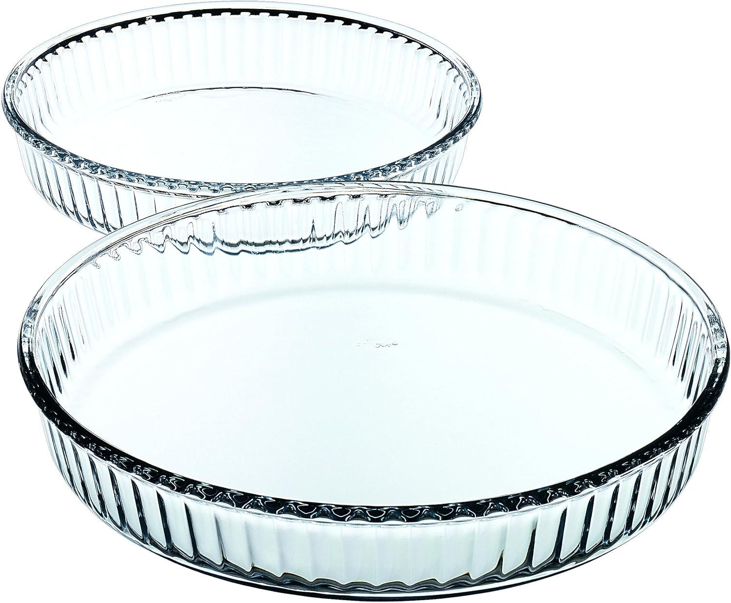 Paşabahçe Borcam 2-Piece Round Tray Set