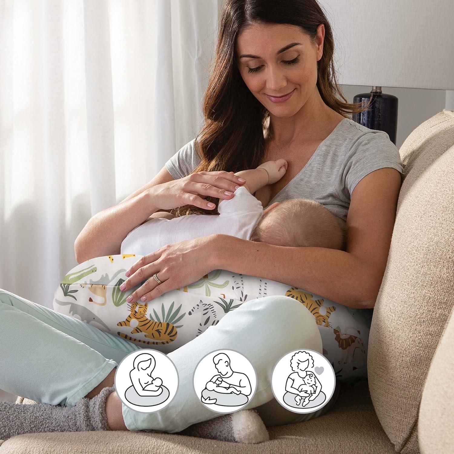 Boppy Original Support Nursing Pillow Cover - Colorful Wildlife