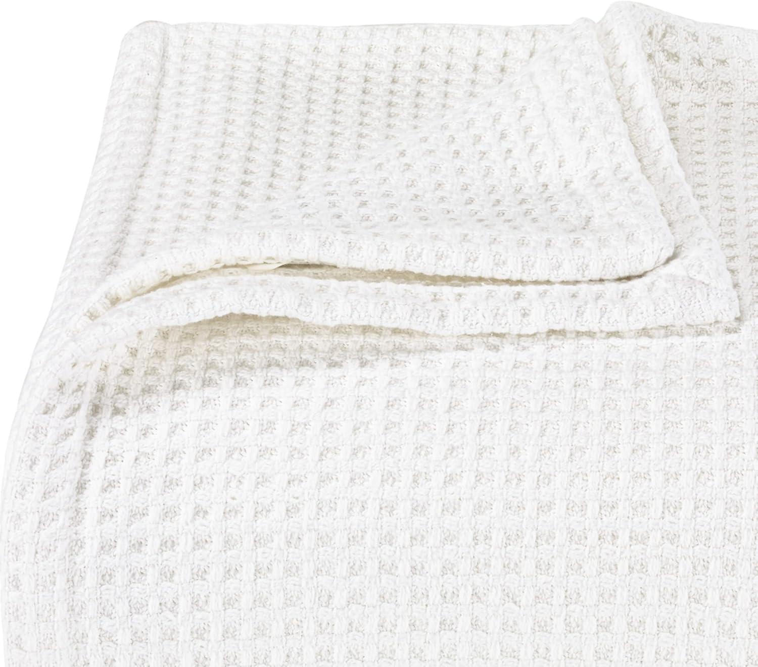 Vera Wang Waffleweave Cotton Blanket