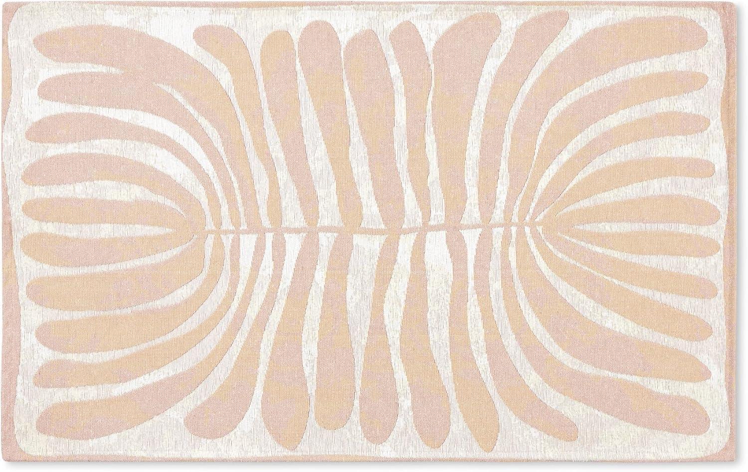 Town & Country Living TOWN & COUNTRY Luxe Livie Matisse Cutout Everwash Non-Slip Backing Washable Multi-Use Kitchen Mat