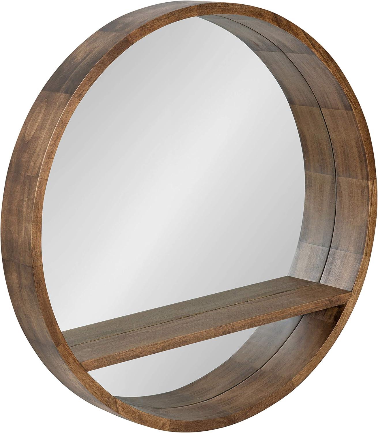 Shane Flat Wall Mirror with Shelves