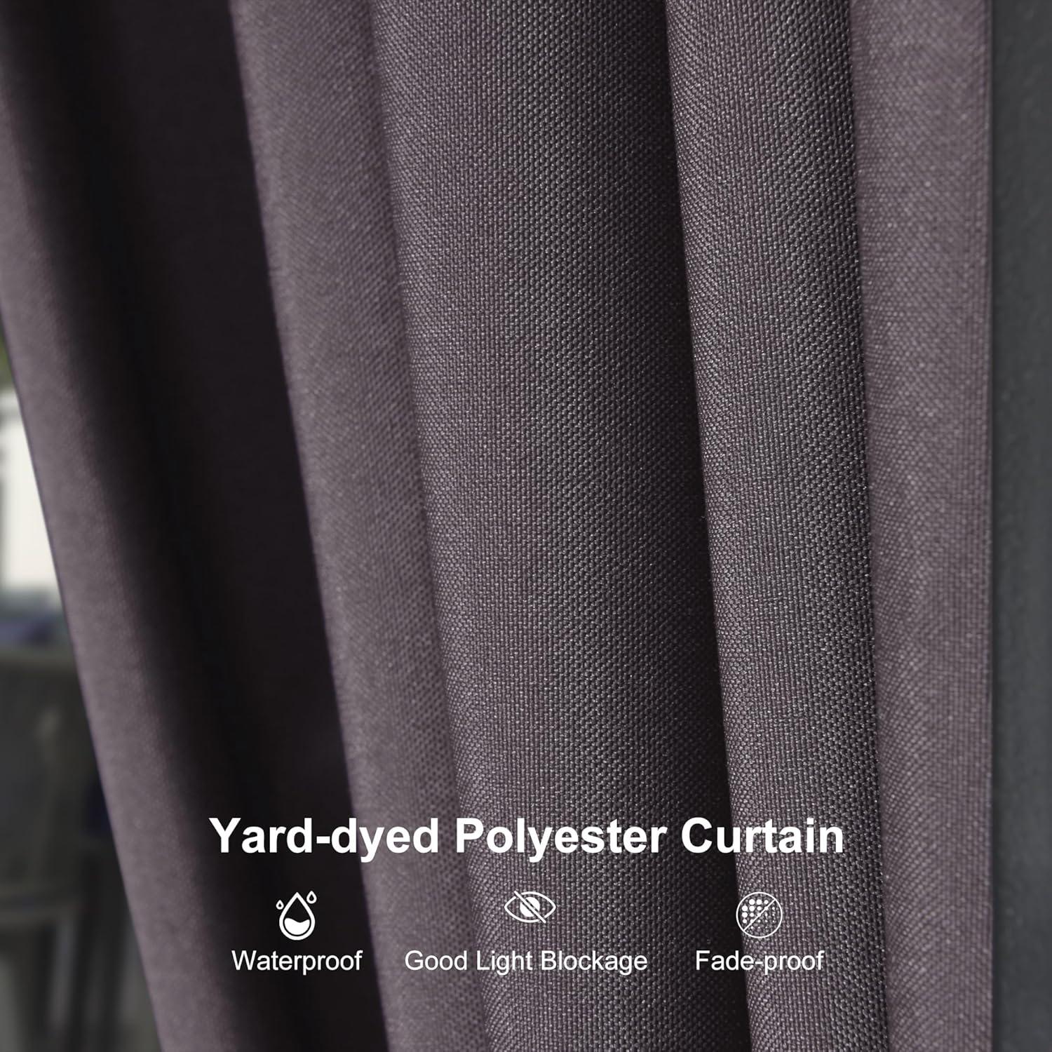 Purple Leaf Metal Patio Gazebo