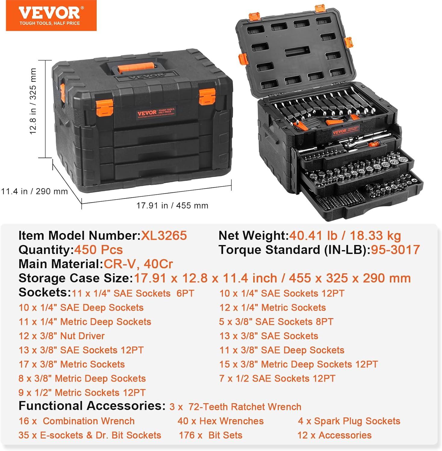 VEVOR 18" Tool Box