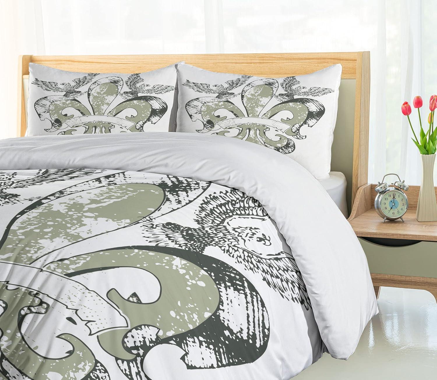 Ambesonne Modern & Contemporary Paisley Duvet Cover Set