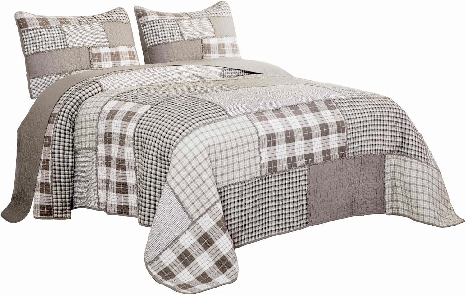 Chezmoi Collection Cotton Patchwork Quilt Set