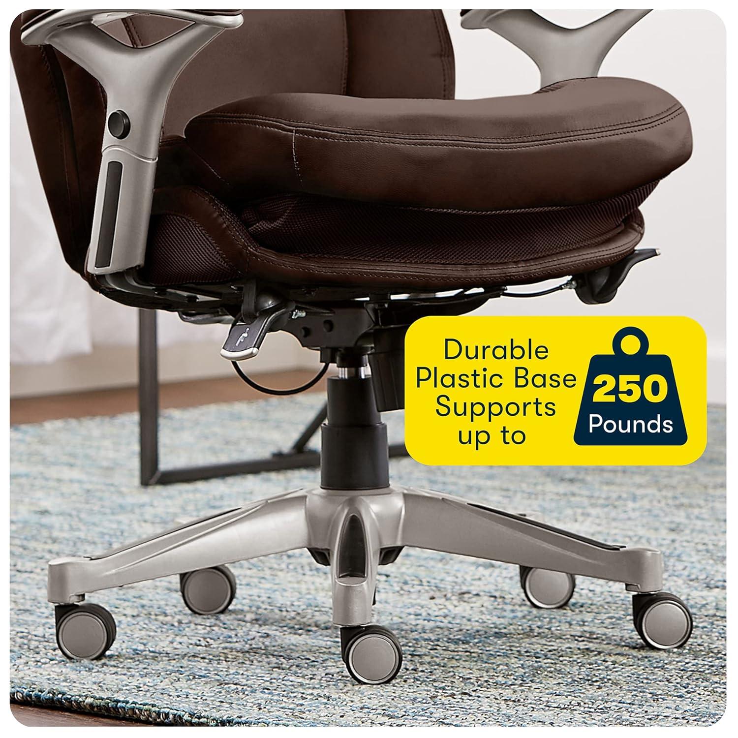Serta Claremont Ergonomic Executive Office Chair with Back in Motion Technology and Lumbar Support