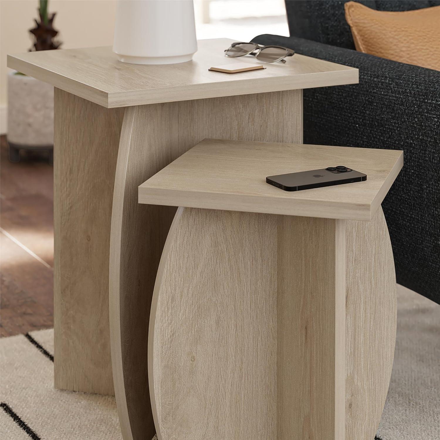 Novogratz Voler Pedestal Nesting Tables