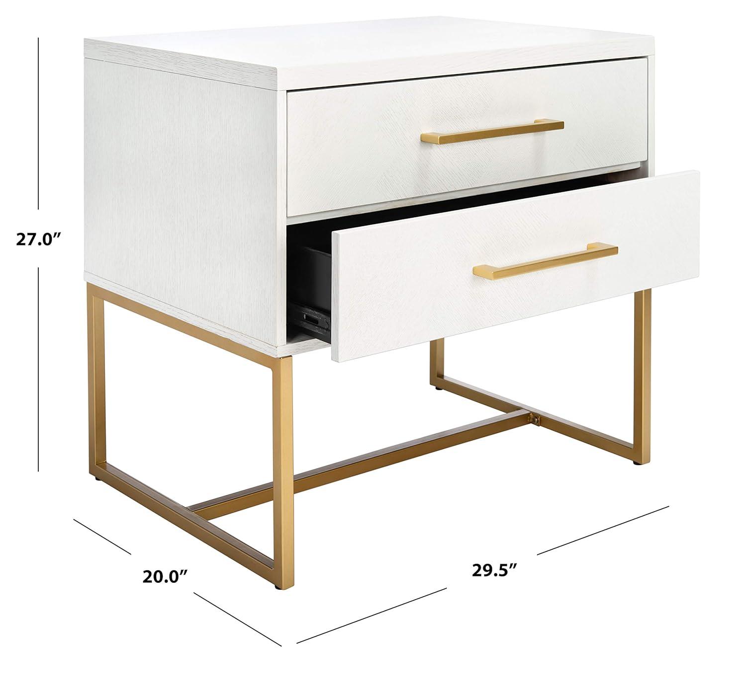 Estelle Nightstand - White - Safavieh.