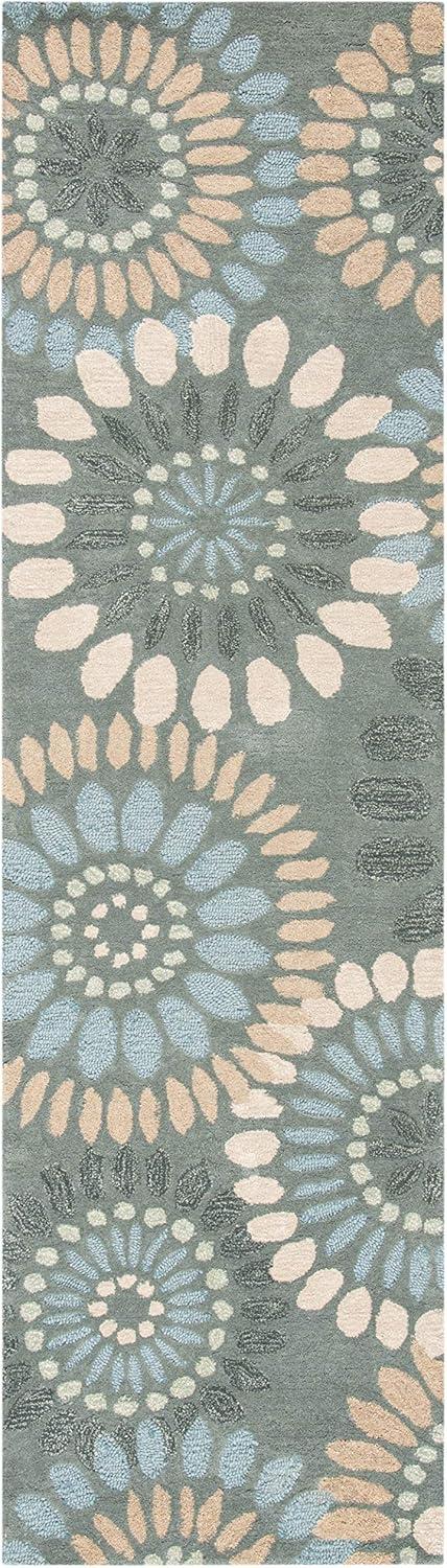 World Menagerie Arber Jardin Hand Tufted Wool Floral Rug